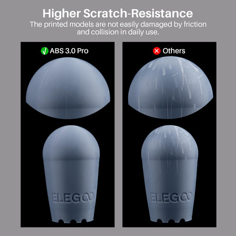 ELEGOO ABS-Like Resin 3.0 Pro, Higher Scratch-Resistance 3D Printing Photopolymer Resin, 405nm UV Resin for MSLA/DLP/LCD Printers Fast Curing High Precision Non-Brittle, Clear Green 2000g ELEGOO