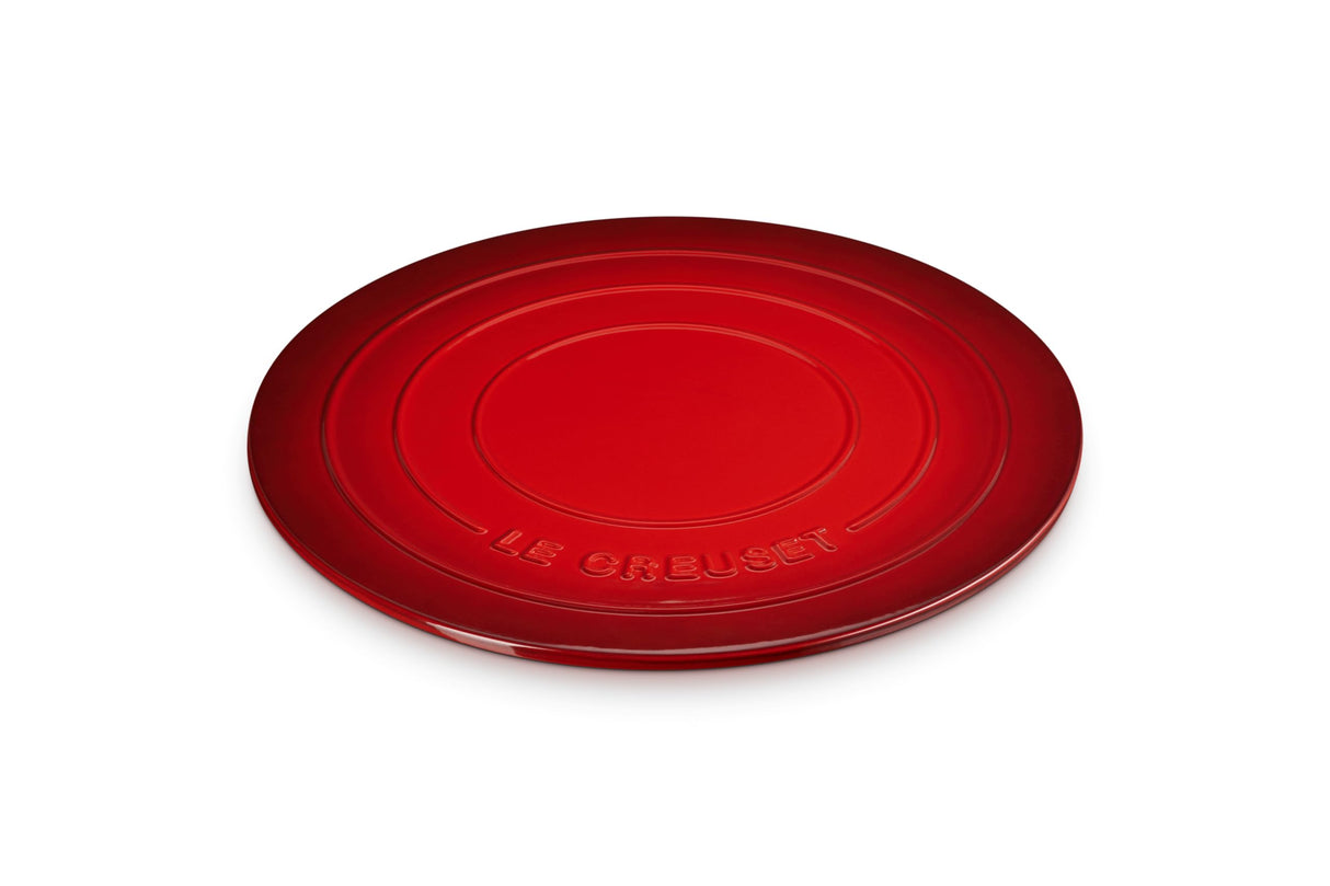 Le Creuset Stoneware Round Pizza Stone, 15 in., Cerise Le Creuset