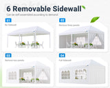 Peaktop Outdoor 10x20ft Heavy Duty Party Tent Wedding Tent Outdoor Gazebo Event Shelter Canopy with Removeable Sidewalls PEAKTOP OUTDOOR