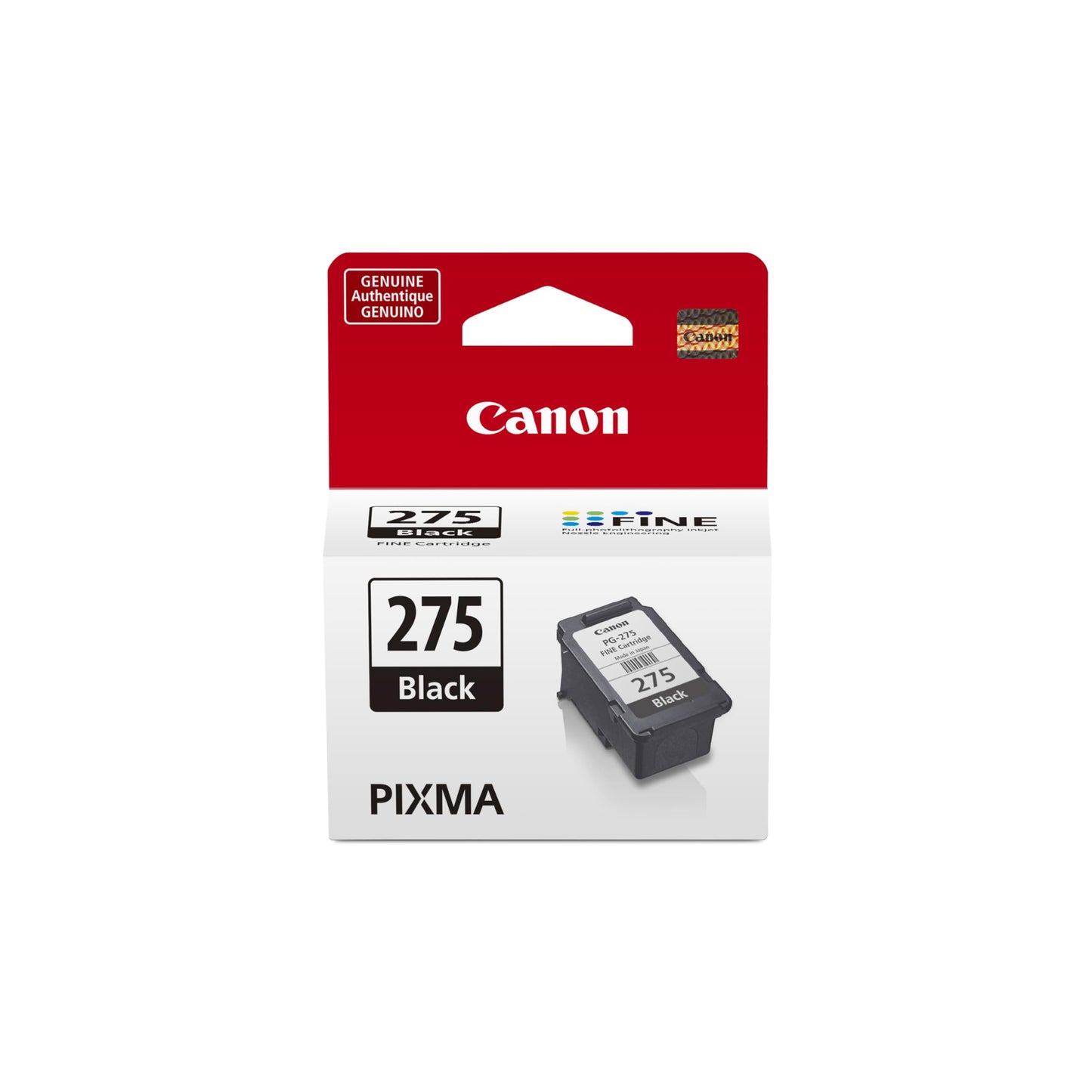 Canon PG-275 Genuine Black Ink Cartridge, Compatible with TS3520/3522, TR4720/4722, TS3720/3722