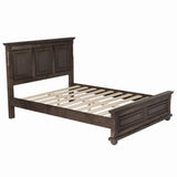 Merax Traditional Town Bed Frames and Country Style Pinewood Vintage King Bed, Rich Brown Merax