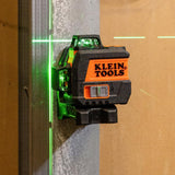 Klein Tools 93CPLG Compact Self-Leveling Laser Level, Bright Green 360-Degree Laser Planes, Rechargeable, Magnetic Mount Klein Tools