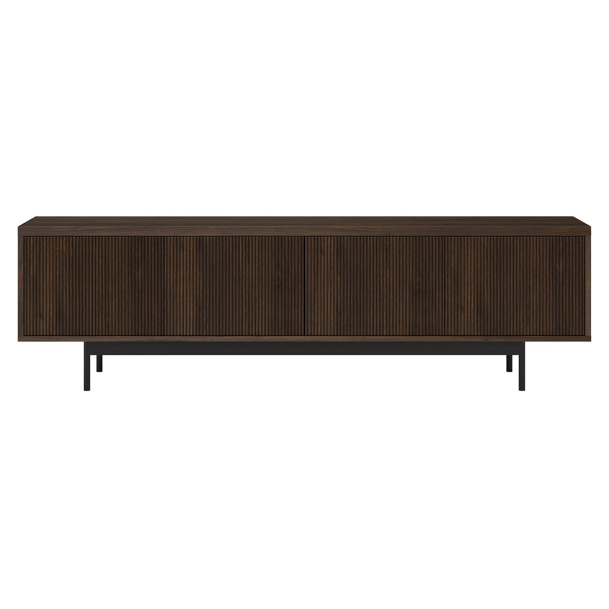 Henn&Hart Rectangular TV Stand for TV's up to 75" in Warm Brown, for Home, Living Room, Bedroom, Entertainment Room, Office Henn&Hart