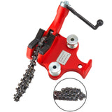 VEVOR Screw Bench Chain Vise | 1/8"-5" Pipe Capacity | Heavy Duty Pipe Chain Vise with Crank Handle | Neoprene-Coated Jaw | Durable Cast Iron Material | Ideal for Various Pipes VEVOR