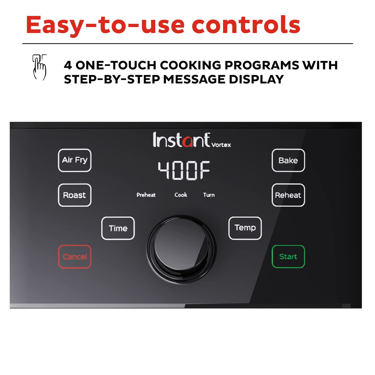 Instant Pot Vortex 5.7QT Air Fryer With Accessories, Custom Smart Cooking Programs, 4-in-1 Functions that Crisps, Roasts, Bakes and Reheats, 100+ In-App Recipes, from the Makers of Instant Pot, Black Instant Pot