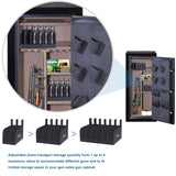 Mind and Action Foam Pistol Rack Handgun Holder for Gun Safe Gun Cabinet Accessories, Customized Gun Storage from 1 up to 6 Firearms MIND&ACTION