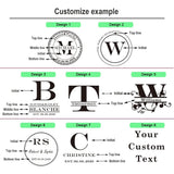 Mojia Personalized Bamboo Serving Trays and Platters, Custom Engraved Decorative Food Platters, Drinks Serving Trays (Rounded Rectangle) Mojia