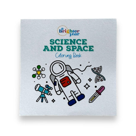 A Brighter Year The Original Adult Mini Coloring Book - Science & Space Edition - 3” x 3” Pocket Size, 50 Pages, Lay Flat Binding, Thick Paper, No Bleeding - Stress/Anxiety Relief - Travel & Gift A Brighter Year