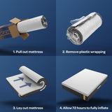 OhGeni 10 Inch Full Size Mattress, Cooling Gel Memory Foam Bed Mattresses in a Box, Cool Touch Surface, Ergonomic Support & Pressure Relief, Medium Feel, CertiPUR-US Certified Foam, Designed in USA OhGeni