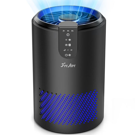 FreAire Air Purifiers for Home, Air Purifiers for Bedroom Up to 538 Ft²/h, Room Air Purifier with 3-in-1 Filter for Smoke Pet Dander Odors with Sleep Mode Timer Fragrance for Bedroom Office Kitchen FreAire