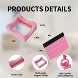 Generic Sublimation Blanks Tumbler Clamp Tool Pink Kits for 20 Oz Sublimation Blanks, Heat Resistant Gloves, Heat Tape Sublimation, Heat Tape Dispenser Sublimation Kit, Tumbler Clamp Clamp Blue&Pink. Generic