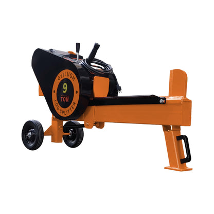 ZEUSFULLY Log Splitter 9 Ton Household Electric Powered 2.7HP Horizontal Movable Fast Automatic Return Firewood Splitting Machine for Toughest Wood - WoodArtSupply