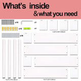 Fixwal Nursery Book Shelves, 16.5 Inch Floating Bookshelves for Nursery & Playroom Decor, Set of 4, Solid Wood Wall Mounted Shelves for Books and Toys Storage (White) Fixwal