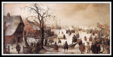 SYSMYXGS DIY Painting by Numbers Kits for Adults Beginners Paint by Numbers Set with Brushes Acrylic Pigment Oil Painting Canvas Wall ArtsArts Craft for Home Wall Decor — Winter Scene on a Canal SYSMYXGS
