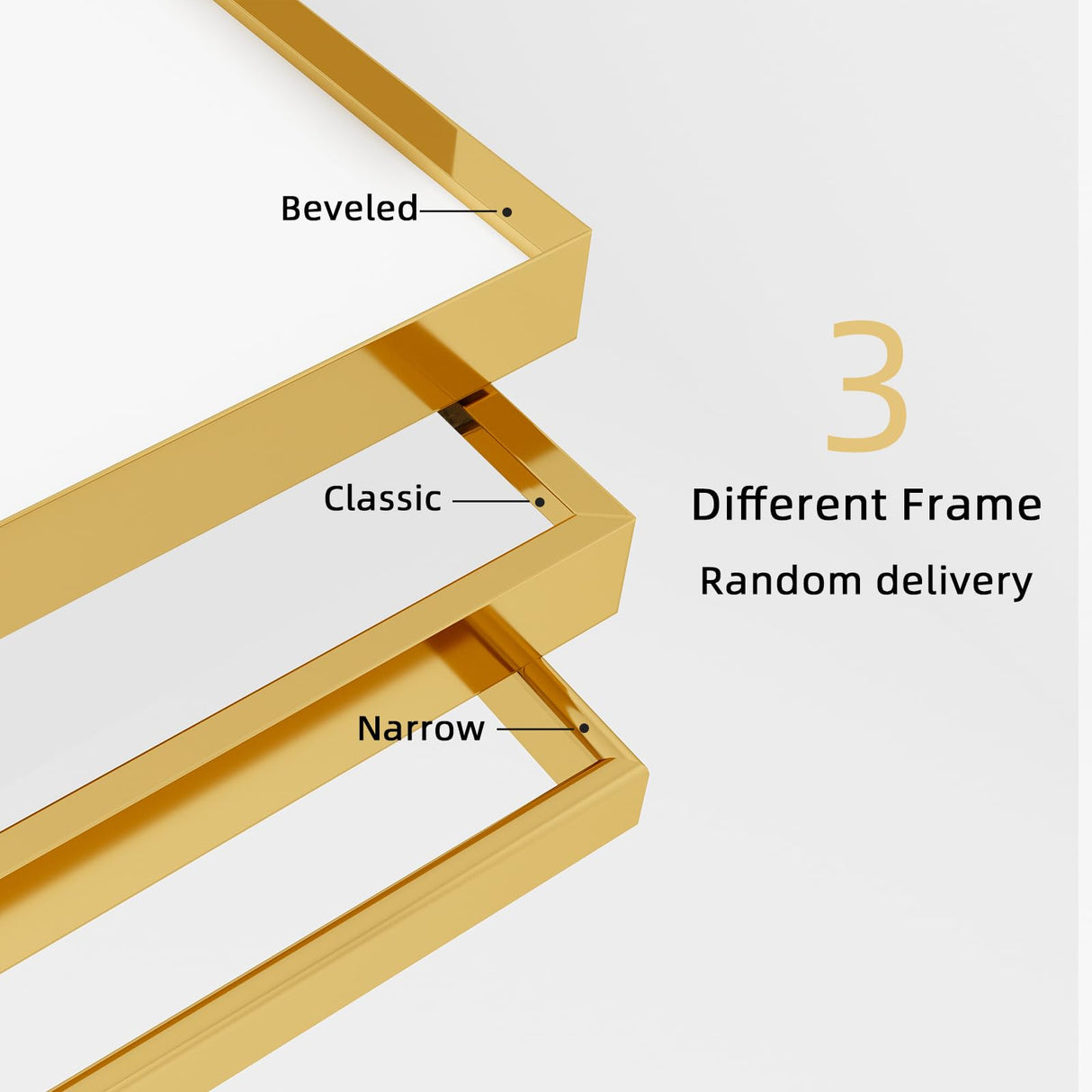 Beauty4U 65" x 24" Full Length Mirror with Stand, Gold Wall Mounting Full Body Mirror, Metal Frame Full-Length Tempered Mirror for Living Room, Bedroom Beauty4U