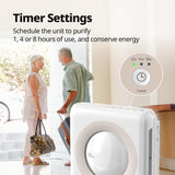Coway Airmega AP-1512HH(W) True HEPA Purifier with Air Quality Monitoring, Auto, Timer, Filter Indicator, and Eco Mode, 16.8 x 18.3 x 9.7, White Coway