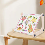 Adjustable Embroidery Table Stand, Cross Stitch Hoop Stand, Wood Embroidery Holder for Lap or Table Top Cross Stitch or Tapestry Needlepoint Embroidery, 2 Sizes Rod ( 11.8" and15.75) LKCXMZP