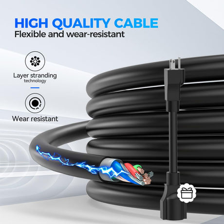 EVDANCE EV Charger Level 1/2 6-16A Adjustable, EV Chargers for Home with 25 FT J1772 EV Charging Cable, Electric Vehicle Charging Stations with NEMA 6-20 & 5-15 Plug, 110V-240V IP66 Waterproof EVDANCE