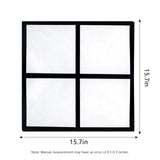 MAIKESUB 4 Pcs Sublimation Blank Lattice Pillow Cases Cushion Cover Throw Pillow Covers for Sublimation Printing 15.7 x 15.7 Inch with Invisible Zippers DIY No Pillow Insert 4 Panel MAIKESUB