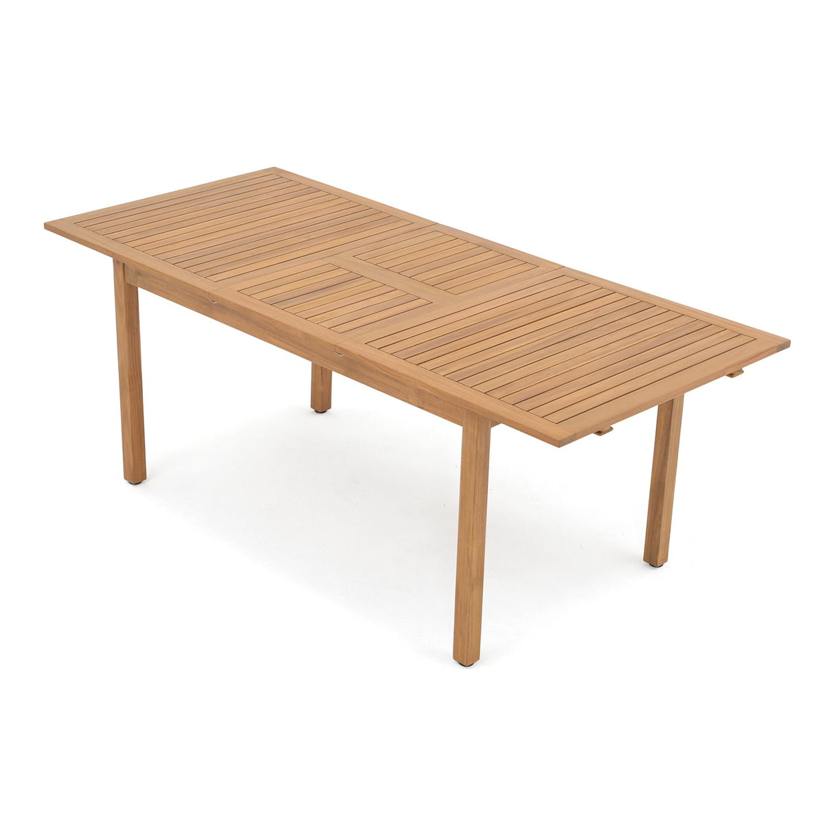 OC Orange-Casual 6-8 Person Extendable Solid Dining Table, 59''-79'' Indoor Outdoor Acacia Wood Rectangular Table for Home Kitchen Deck, FSC Certified Wood OC Orange-Casual