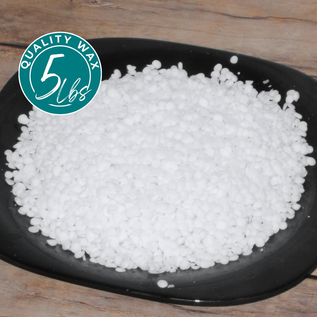 Direct Candle Supply - 5 lbs - High Melt Paraffin Blend - Wax Beads Ideal for DIY, Candle Making Pillars and Votives! Direct Candle Supply