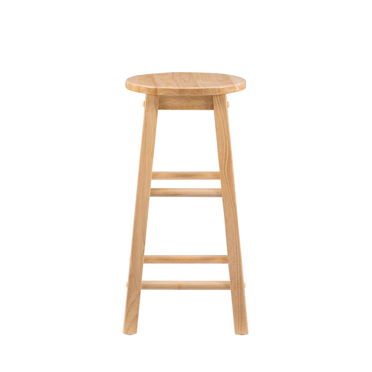 Linon Natural Barstool with Round Seat, 24-Inch Linon
