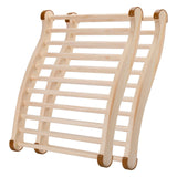 Wiiyita 2 Pack Sauna Backrest Sauna Accessories Wooden Slip-Resistant Non-Toxic Comfortable S-Shape Design Sauna Chair with Back, Sauna Accessories for Any Barrel or Infrared Sauna Wiiyita