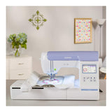 Brother PE800 Embroidery Machine, 138 Built-in Designs, 5" x 7" Hoop Area, Large 3.2" LCD Touchscreen, USB Port, 11 Font Styles Brother