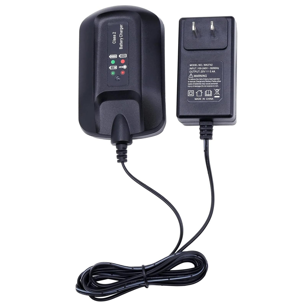 Tulepowceeng WA3742 Charger Compatible with Worx 20V Lithium Battery WA3525 WA3520 WA3578 Replacement for 20v Battery Charger WA3732 WA3875 WA3881 Tulepowceeng