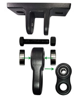 ABUSA Heavy Duty Black Swing Hangers Screws Bolts Included Over 5000 lb Capacity Playground Porch Yoga Seat Trapeze Wooden Sets Indoor Outdoor 2 Pack ABUSA