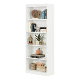 South Shore Axess 5-Shelf Bookcase - Pure White South Shore