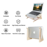UI U & I Laptop Stand, Wooden Laptop Stand, Detachable Wooden Notebook Holder Mount Stand for Desk, 11-14inch Compatible with Apple MacBook Air Mac Pro, HP, DELL, Acer, Toshiba, Surface, Lenovo etc UI U & I