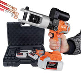 Hydraulic Crimping Tool Set,18V/4.0Ah Electric Hydraulic Crimping Pliers Rechargeable 16-300mm² Battery Powered Cable Crimping Tool Terminal Crimping Plier, 295x270x110mm LYAYYDS