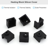3D Printer Hotend Silicone Sock, 6 PCS Heater Block Silicone Cover for Creality Ender 3/3 Pro/3 V2, Ender 5/5 Plus/ 5 Pro, CR 10 Series, MK7/ 8/9 3D Printer Hotend KITANIS