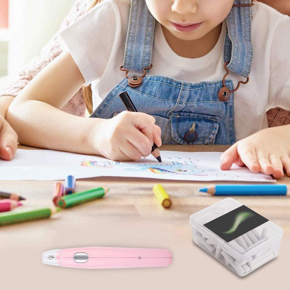 Joyzan Electric Eraser Kit, Automatic Pencil Eraser Rechargeable Auto Rubbers Set 16 Refills Replacement Detailer Tool Artists Drafting Technical Drawing Sketching Graphite Color Painting Craft Art Joyzan