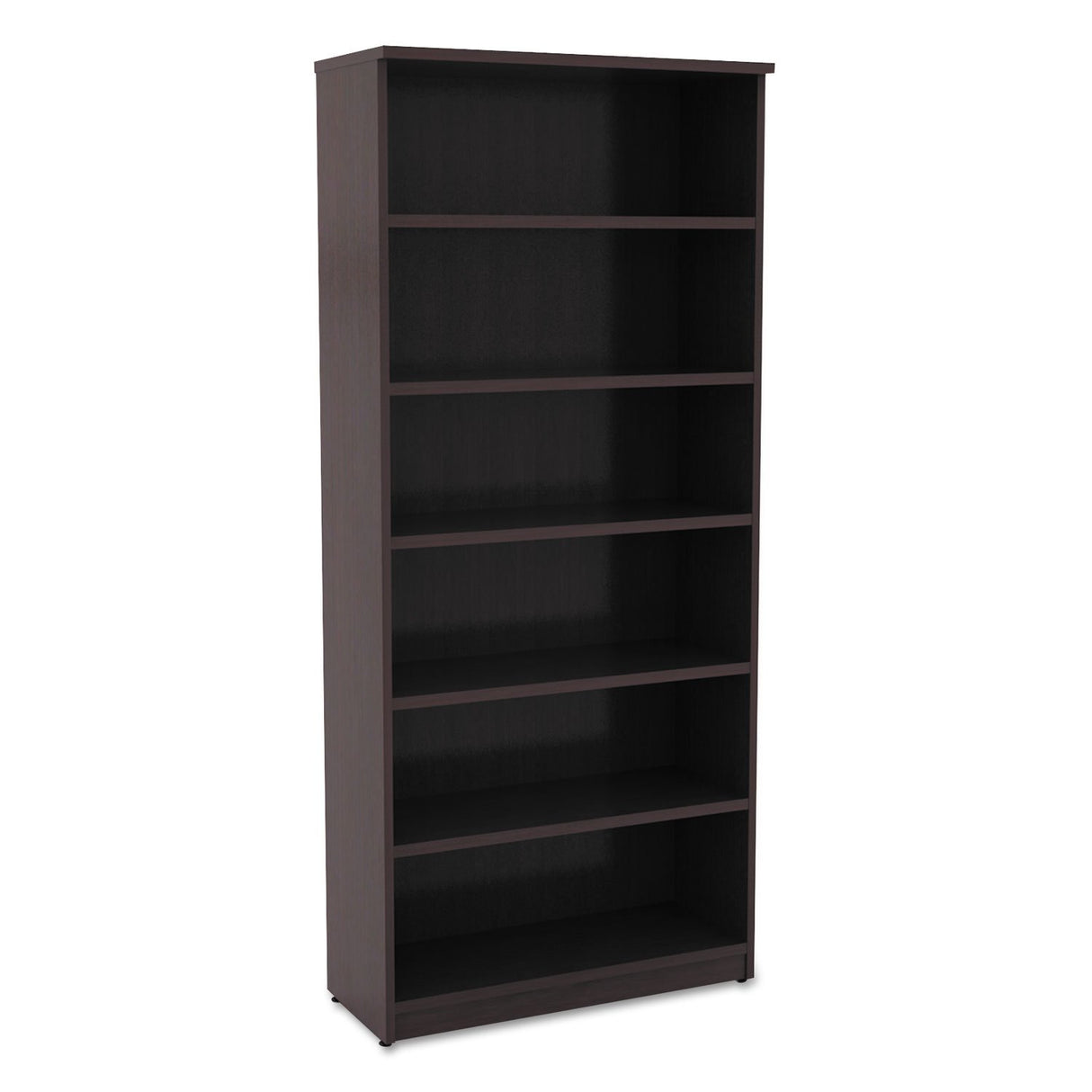 Alera ALEVA638232ES 31.75 in. x 14 in. x 80.25 in. Valencia Series 6-Shelf Bookcase - Espresso Alera