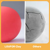 LOUFOR Air Dry Clay Kits - Modeling Clay for Kids, Ultra Light & Soft, Safe & Non-Toxic, DIY Air Dry Clays Kit with Sculpting Tools and Tutorials, Creatible Art Crafts Toys Gifts for Boys Girls LOUFOR