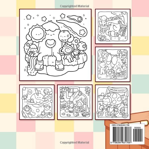 Dreamy Friends: Coloring Book for Adults and Teens Featuring Little Animal Friends and Fantasy Characters in Funny and Cozy Adventures for Relaxation (Cute & Easy Coloring) WoodArtSupply