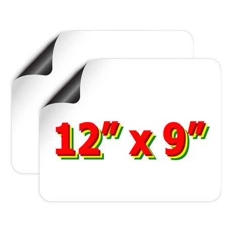 GEEKBEAR Blank Magnets for Cars (12 in x 9 in) - 2 Pack GEEKBEAR