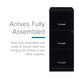 Lorell SOHO 18" 3-Drawer Vertical File Lorell
