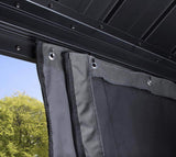 Sojag 135-9163810 10' x 12' Curtains for Monaco/Messina/Mykonos Outdoor Gazebo Models, Grey Sojag