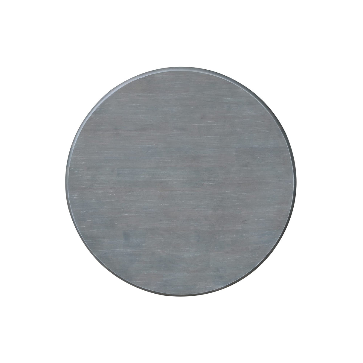 IC International Concepts Round Top Pedestal Dining Table, 30", White/Heather Gray IC International Concepts