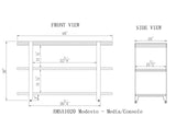 Alaterre Furniture Modesto 48" L Reclaimed Wood Media/Console Table, Natural Alaterre Furniture
