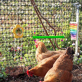 9 Pack Chicken Toys, Chicken Coop Accessories for Father's Day, with 2 Chicken Swing, 1 Chicken Wood Stand, 1 Chicken Xylophone, 1 Chicken Mirror, 2 Vegetable Net Bag, 2 Vegetable Fruits Hanging Fork Auliand