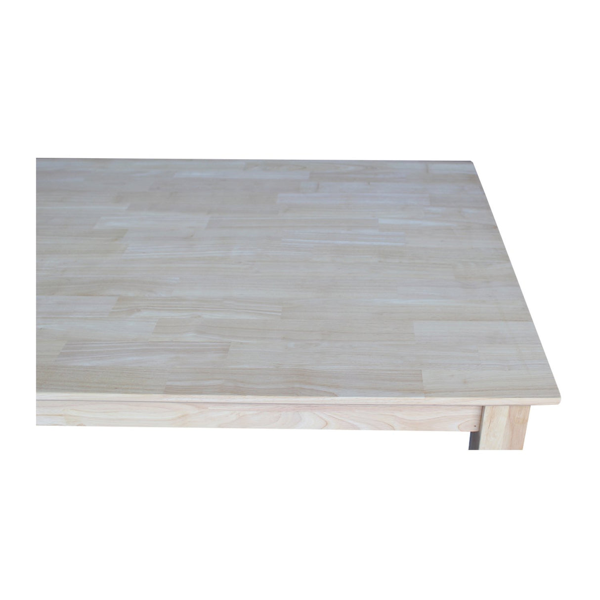 International Concepts Table Top Solid with Wood Bar Height Shaker Legs, 30 by 48-Inch, Unfinished IC International Concepts