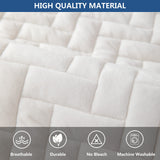 Eismodra Couch Cover,Sectional Couch Covers,Sofa Covers for 3 Cushion Couch,Anti-Slip Sofa Slipcovers for Dogs Cats Kids Loveseat Recliner L Shaped Armrest Backrest,White 36''x36''(Only 1 Piece) Eismodra