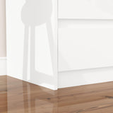 Homsee 12 Drawers Double Dresser, Modern Wood Dresser Chest of Drawers with Large Storage Space for Bedroom, White (63”L x 15.7”W x 31.9”H) Homsee