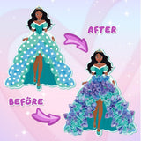 BLXIN Poke-Art Princess Craft Kit, Girls DIY Paper Art Set with Castle & Rainbow Designs, Pretty Princess Game,Creative Educational Activity,Crafts Gifts for Girls Ages 3-8, DIY Activity BLXIN