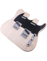 Fistrock DIY Electric Guitar Kit Double Neck DIY Guitar Kits Tele Style Beginner Kits Right Handed with Basswood Body Hard Maple Neck Maple Fingerboard Chrome Hardware Build Your Own Guitar. Fistrock