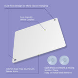 Metal Sublimation Signs, 10 Pack 6" x 6" Sublimation Blanks Suction Cup Car Window Sign Honysoal